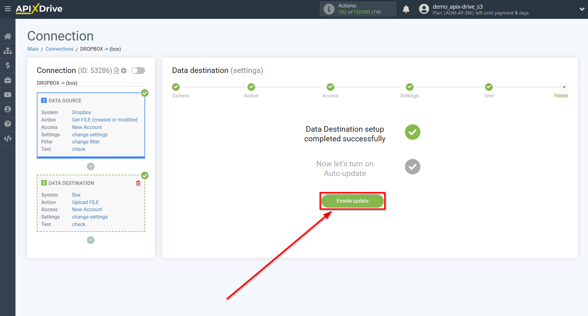 How to Connect Box as Data Destination | Enable auto-update