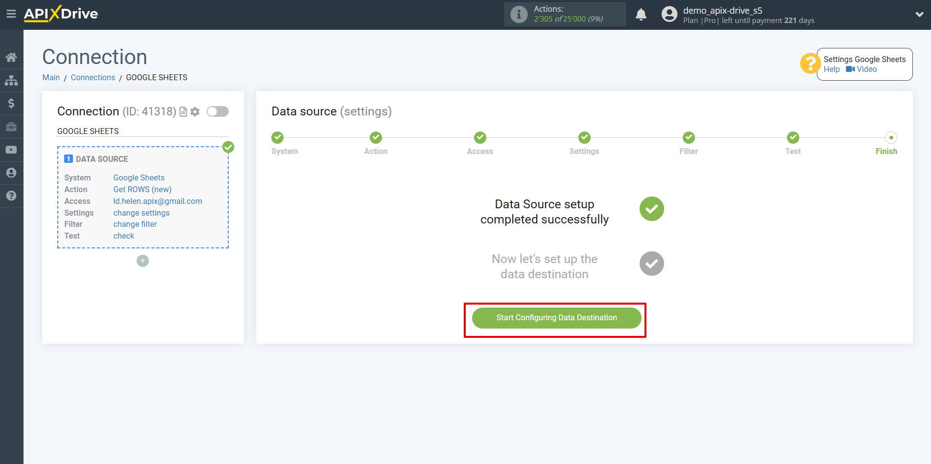 How to Connect Kudosity as Data Destination | Go to setup the Data Destination