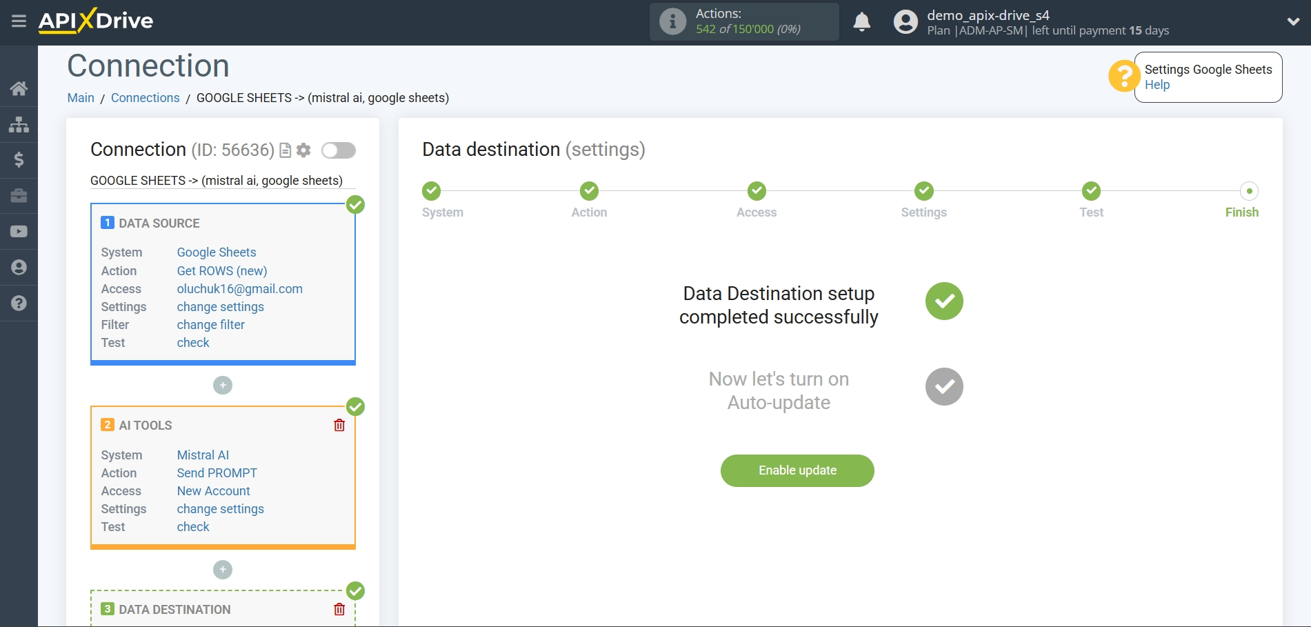 Setting Up Mistral AI in Google Sheets | Finishing the Setup