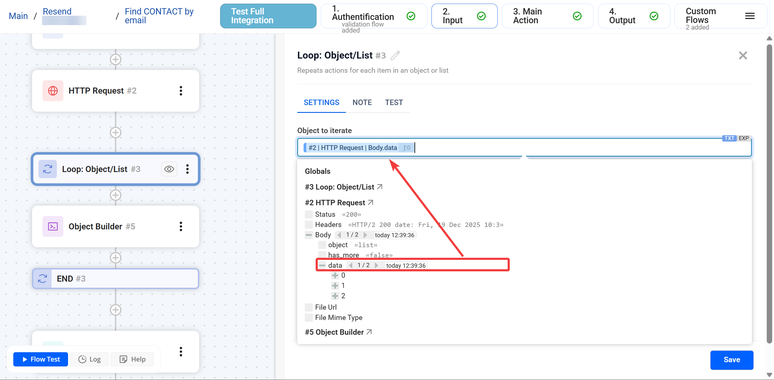 Loop (Object/List) | Приклад HTTP Request + Loop