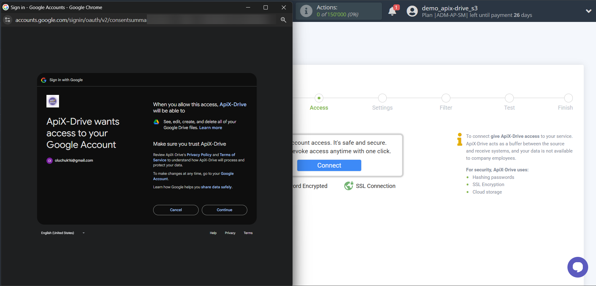 How to Connect Google Drive as Data Source | Account connection