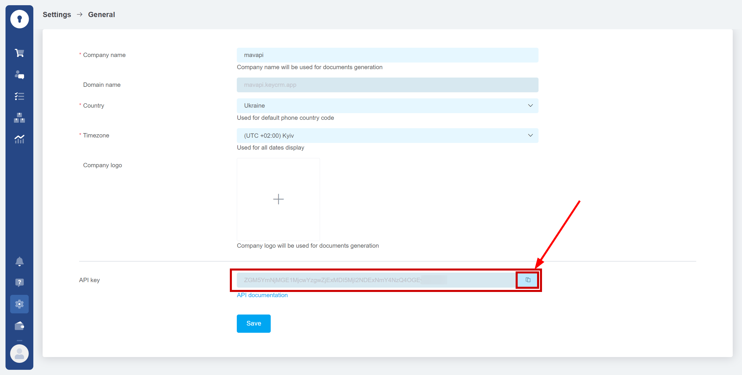 How to Connect KeyCRM as Data Source | Location key API in KeyCRM