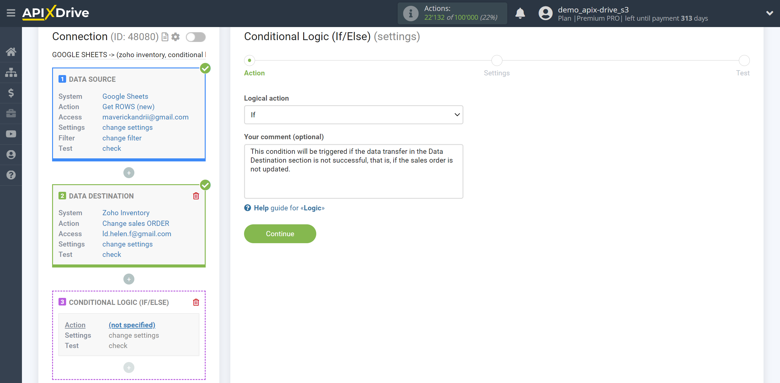 How to setup Zoho Inventory Change sales Order / Create sales Order | Action selection