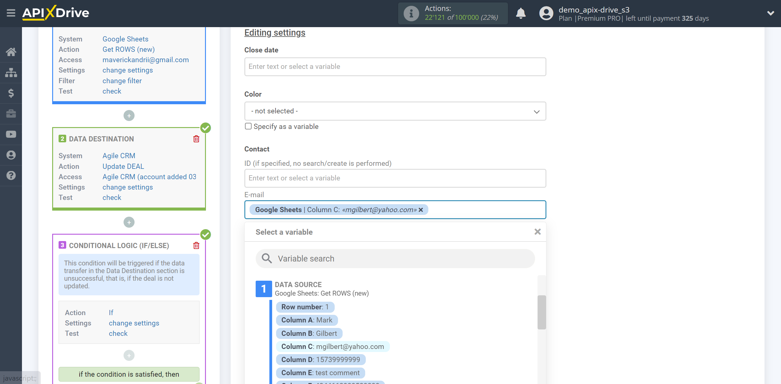 How to setup AgileCRM Update Deal / Create Deal | Assigning Fields