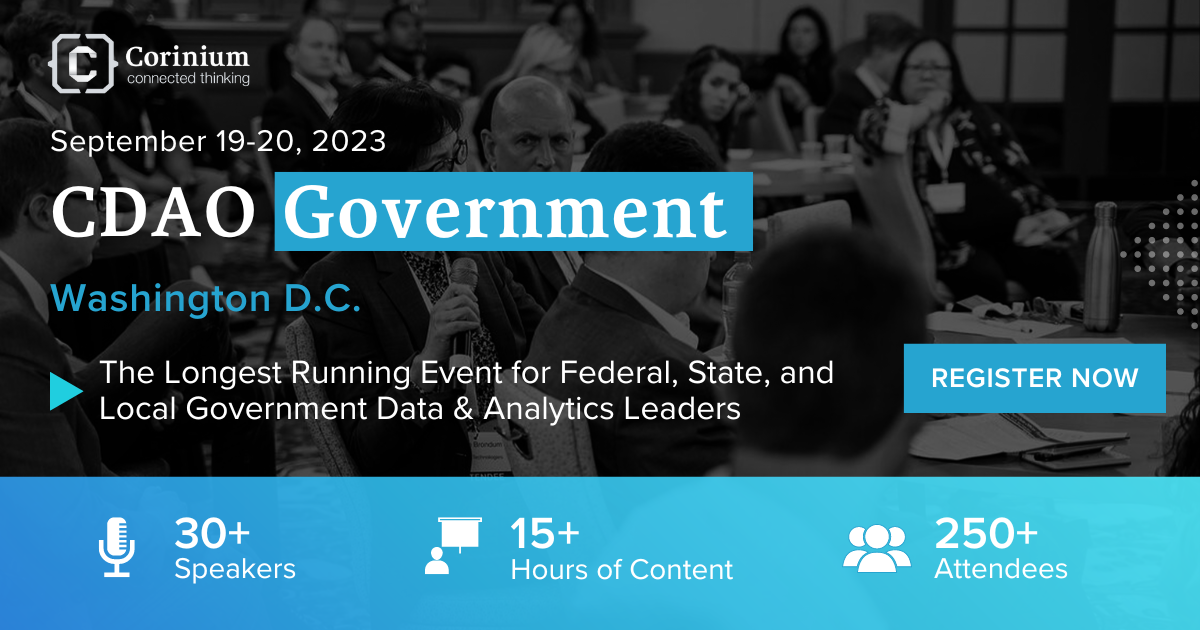 Chief Data & Analytics Officer, Government, 2023