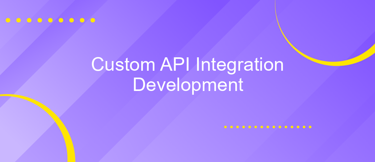 Custom API Integration Development