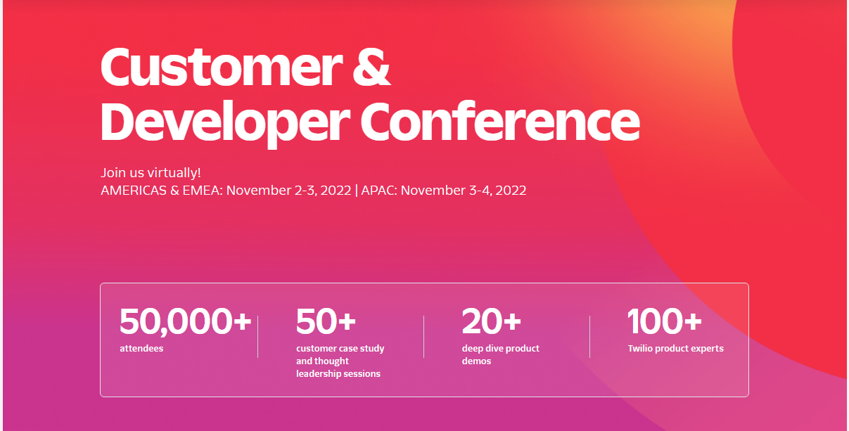 Customer &
Developer Conference