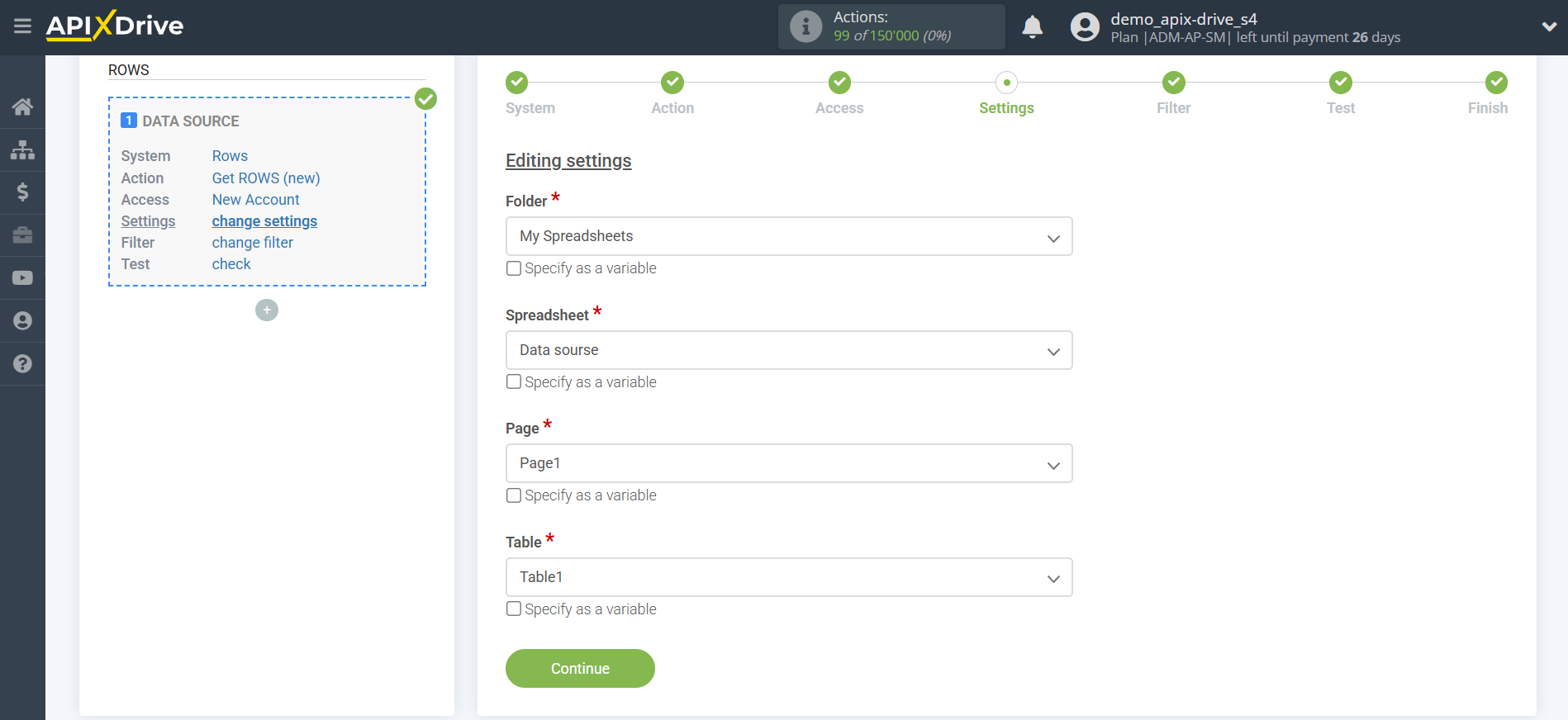 How to Connect Rows as Data Source | Selecting a table with data How to Connect Rows as Data Source | Selecting a table with data