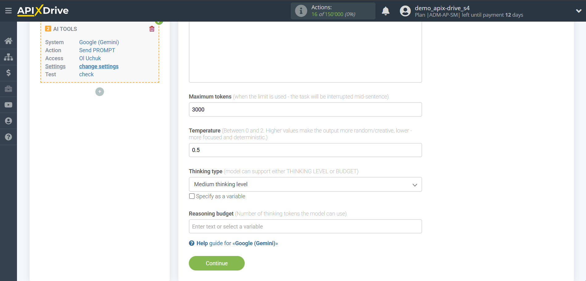 Setting up Gemini in Google Sheets | Assigning fields