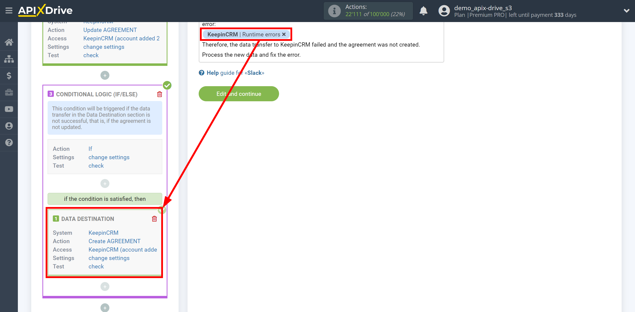 How to setup KeepinCRM Update Agreement / Create Agreement | Adding fields with errors