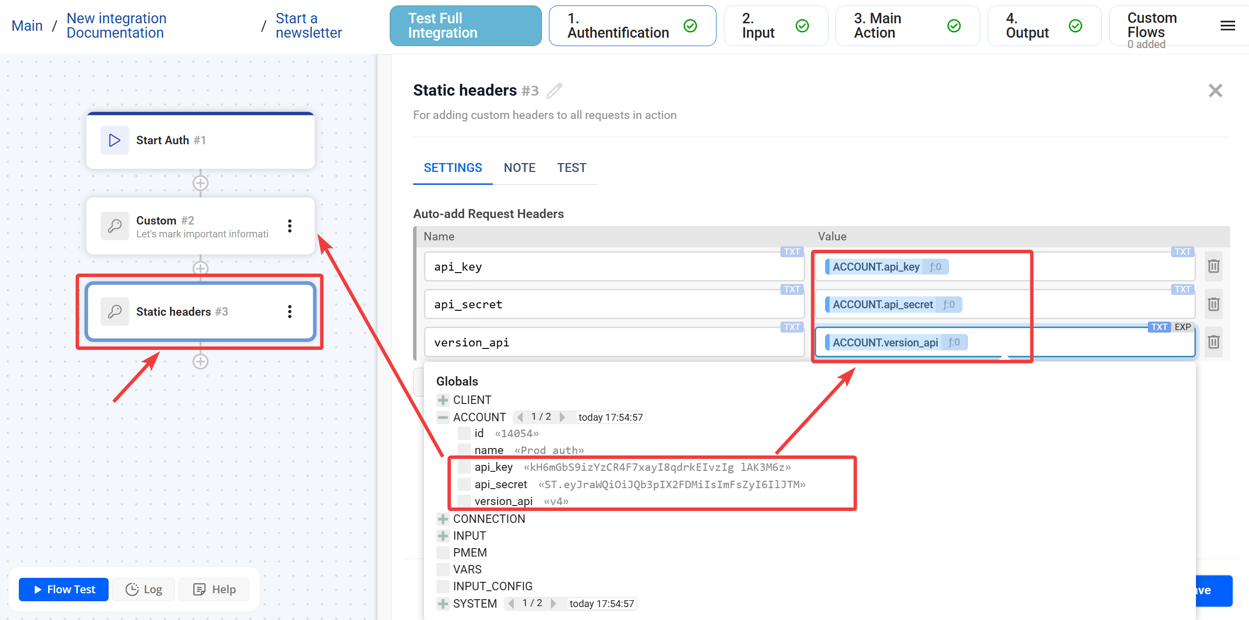 Custom | Налаштування блоку Static Headers Custom | Налаштування блоку Static Headers