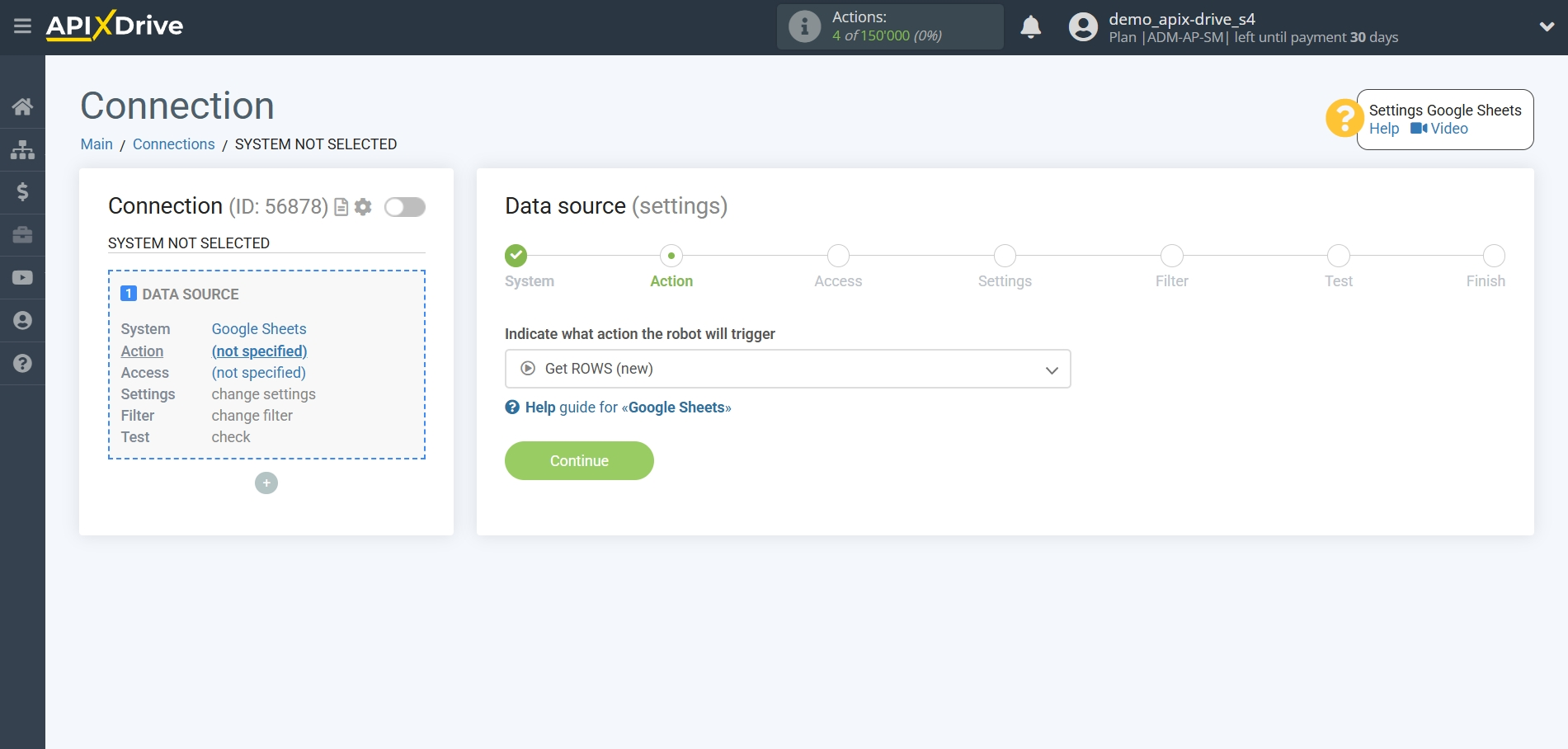 Setting Search to Verification Email Apollo.io in Google Sheets | Action selection Setting Search to Verification Email Apollo.io in Google Sheets | Action selection