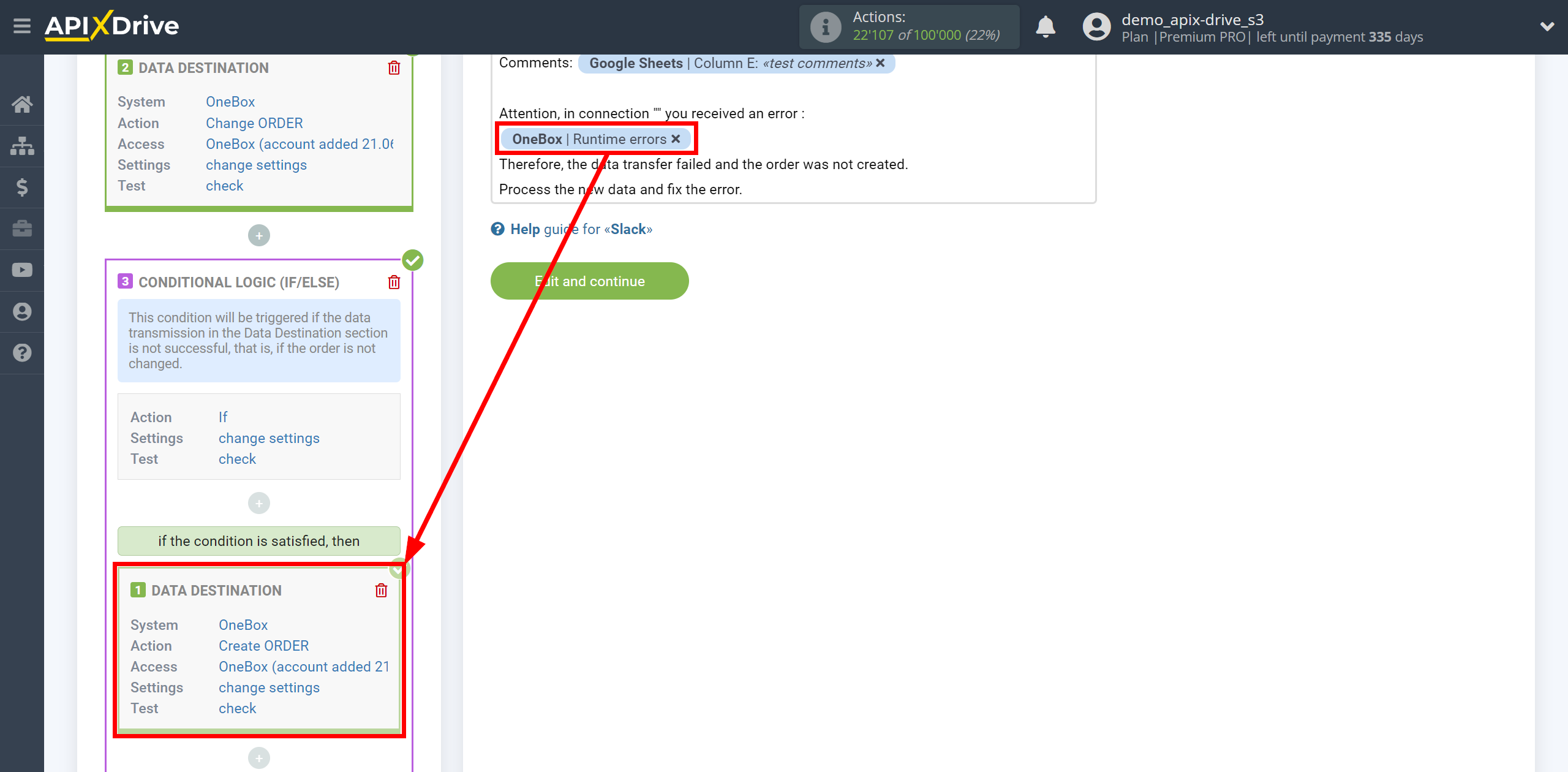 How to setup OneBox Change Order / Create Order | Adding fields with errors