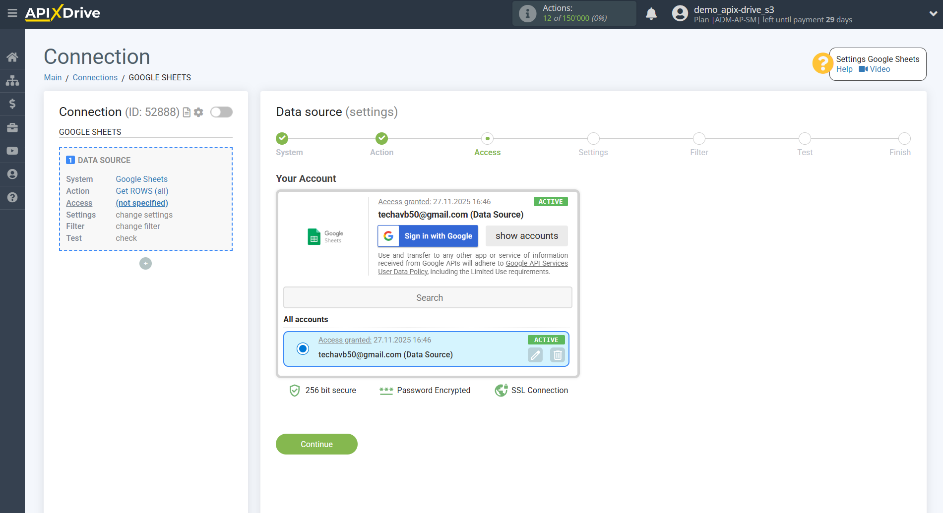 Setting up Gyazo IMAGES Search in Google Sheets| Account selection Setting up Gyazo IMAGES Search in Google Sheets| Account selection
