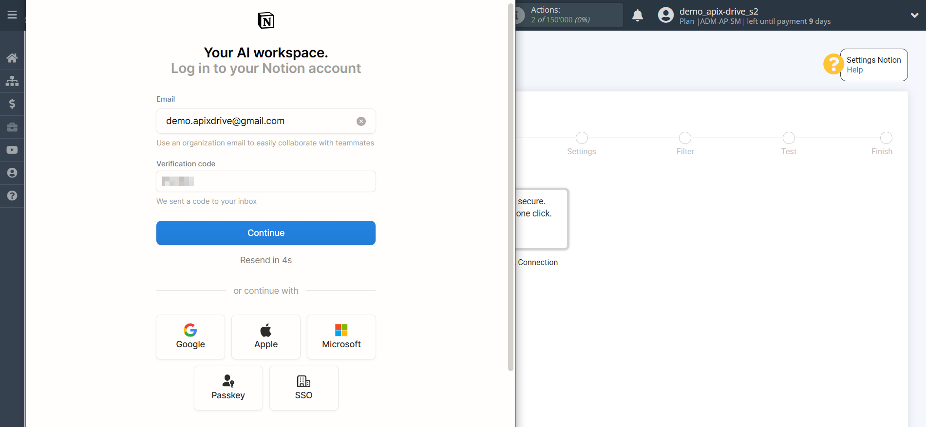 How to Connect Notion as Data Source | Account connection