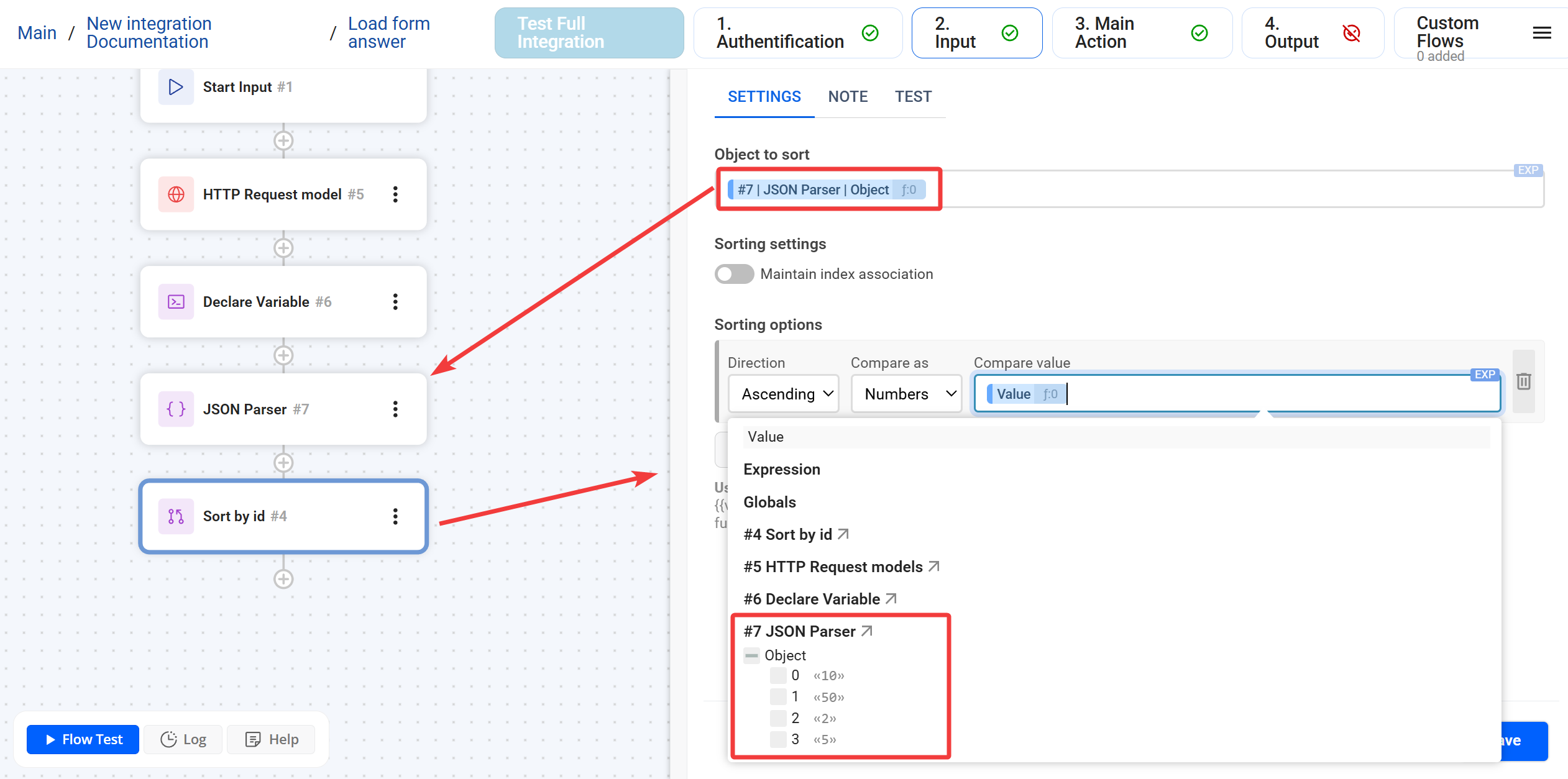 Sort | Результат до сортування Sort | Результат до сортування