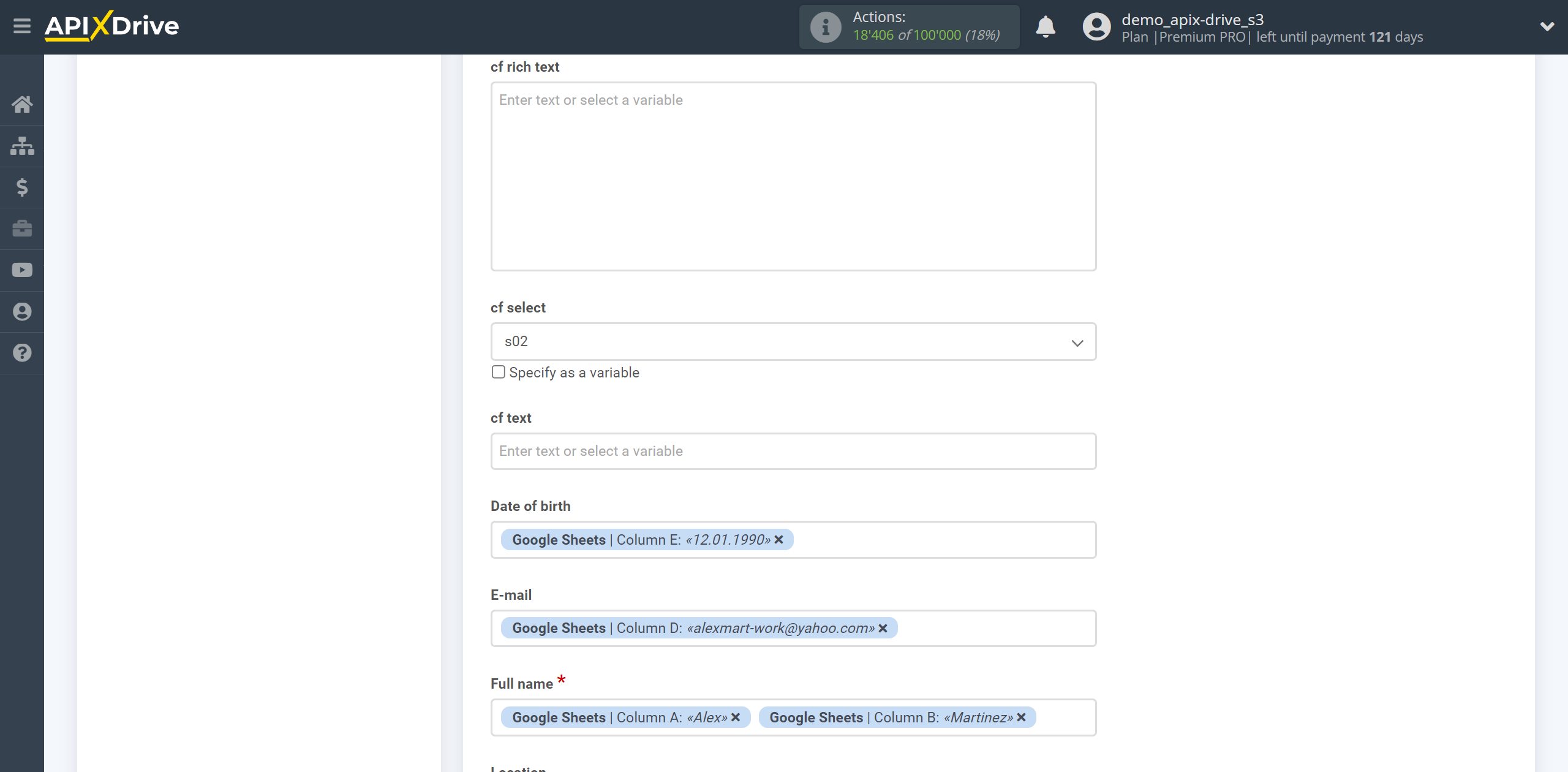 How to Connect PeopleForce as Data Destination | Assigning Fields