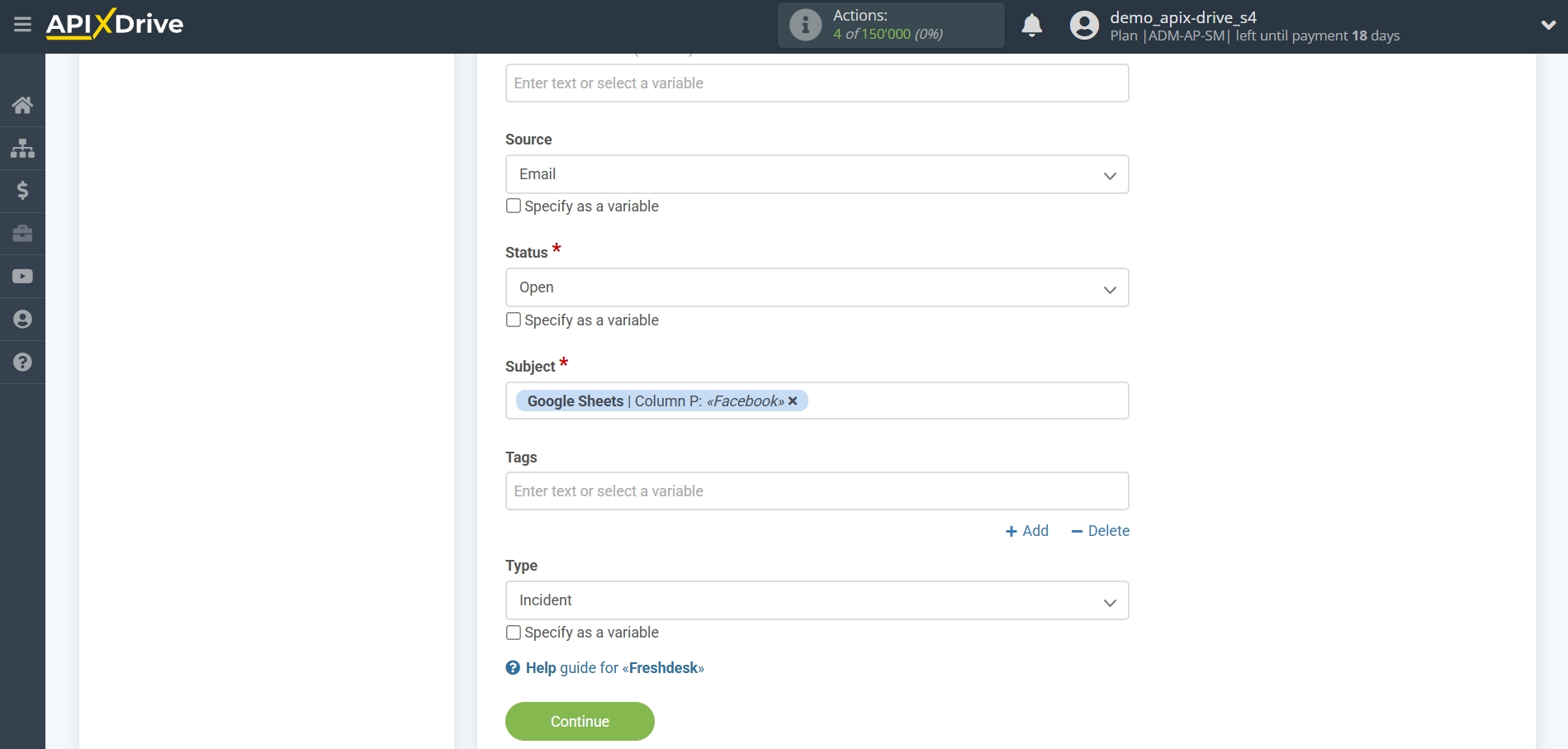 How to setup Freshdesk  Update Ticket / Create Ticket | Assigning Fields