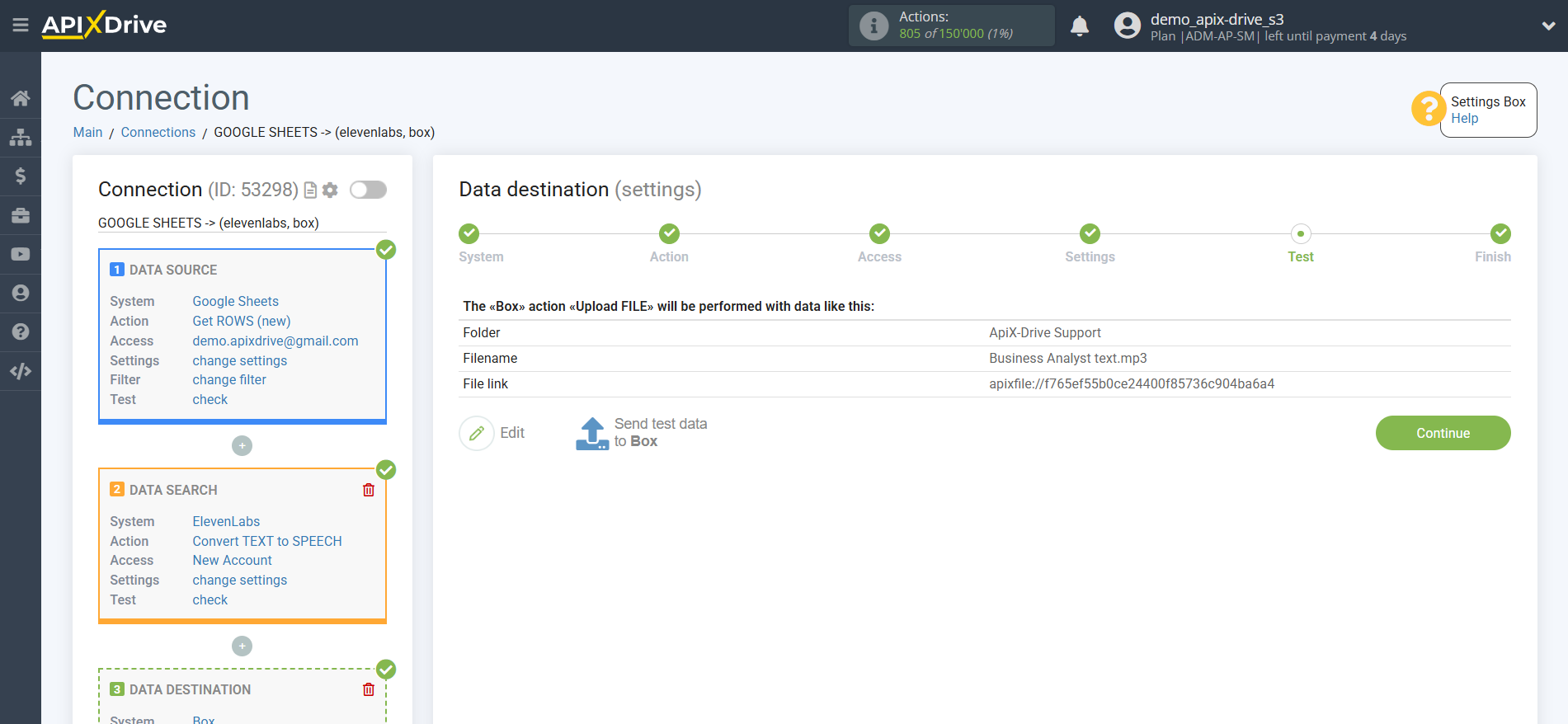 How to Connect Elevenlabs as Data Search | Test data