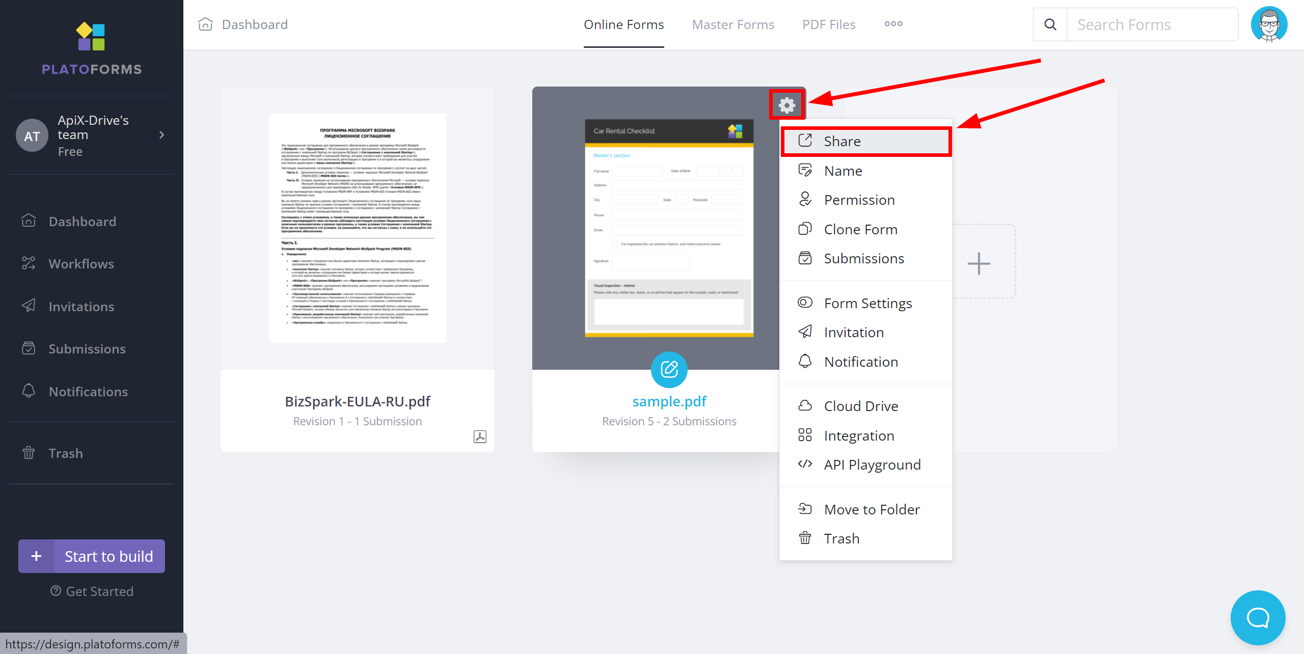 How to Connect PlatoForms as Data Source | Generating test data from a form