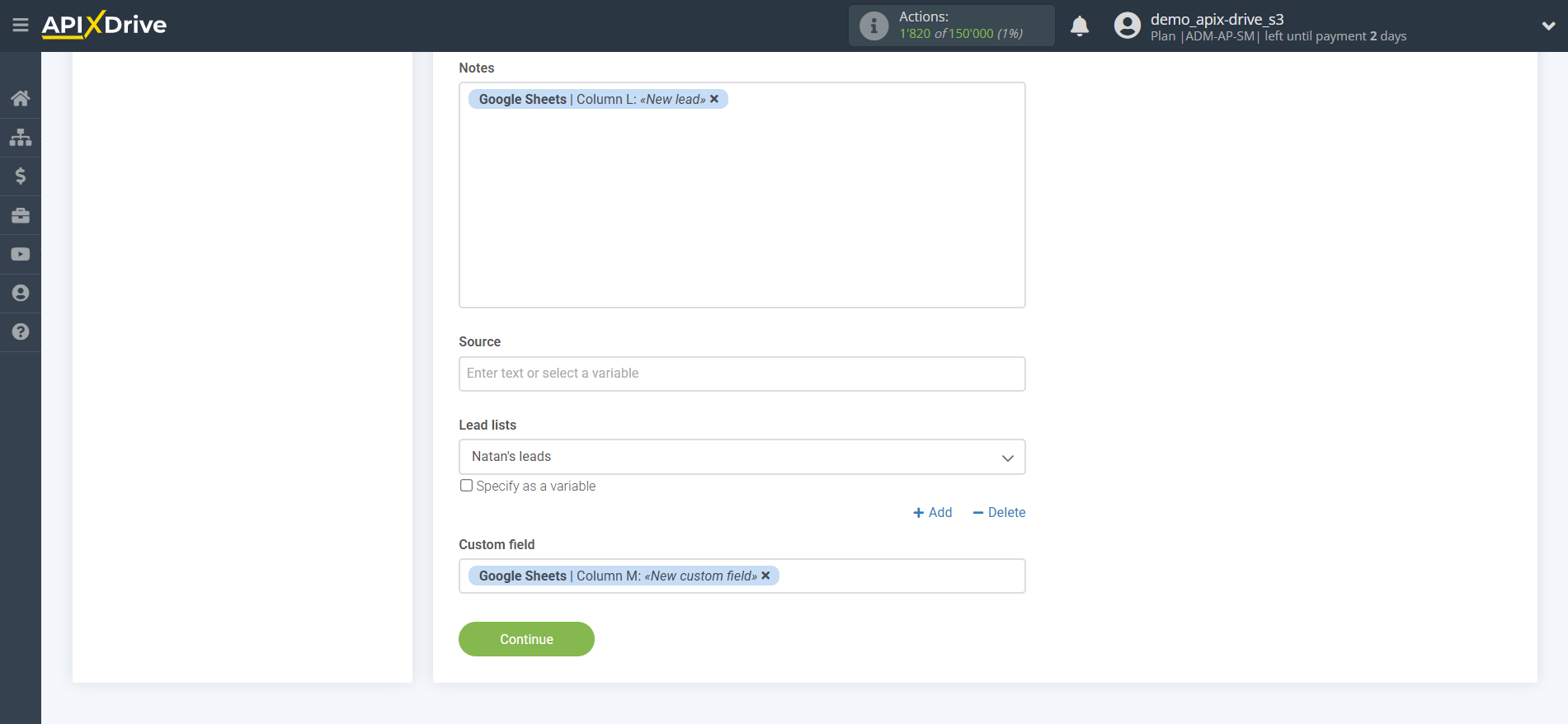 How to Connect Hunter.io as Data Destination | Assigning fields How to Connect Hunter.io as Data Destination | Assigning fields
