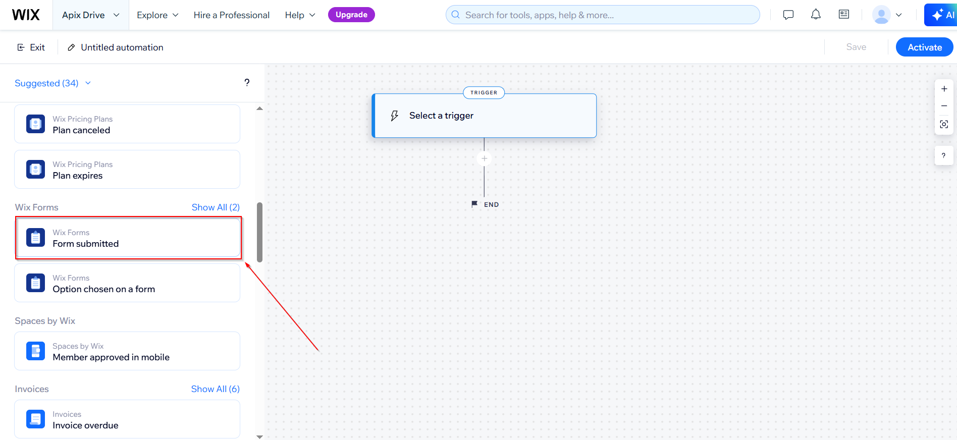 How to Connect Wix as Data Source | Choice of action and trigger How to Connect Wix as Data Source | Choice of action and trigger