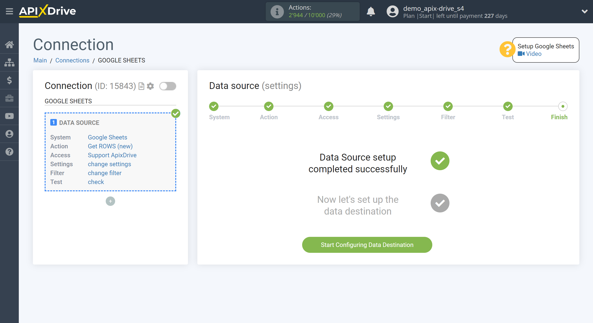 How to Connect Acuity Scheduling as Data Destination | Setup Data Destination system