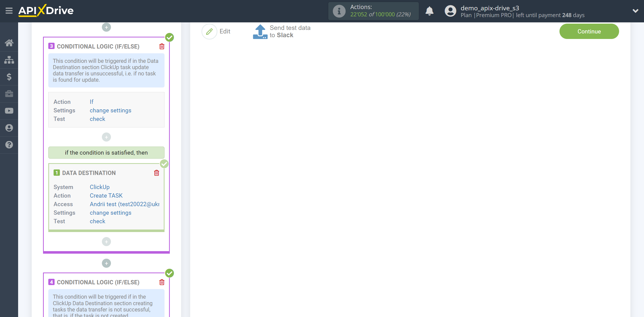 How to setup ClickUp Update Task / Create Task | Test data