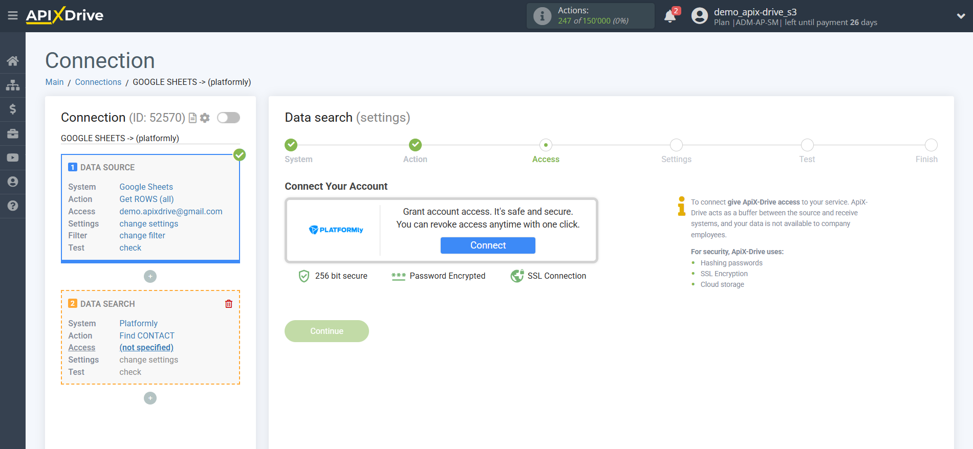 How to Connect Platformly as Data Search | Connecting account How to Connect Platformly as Data Search | Connecting account