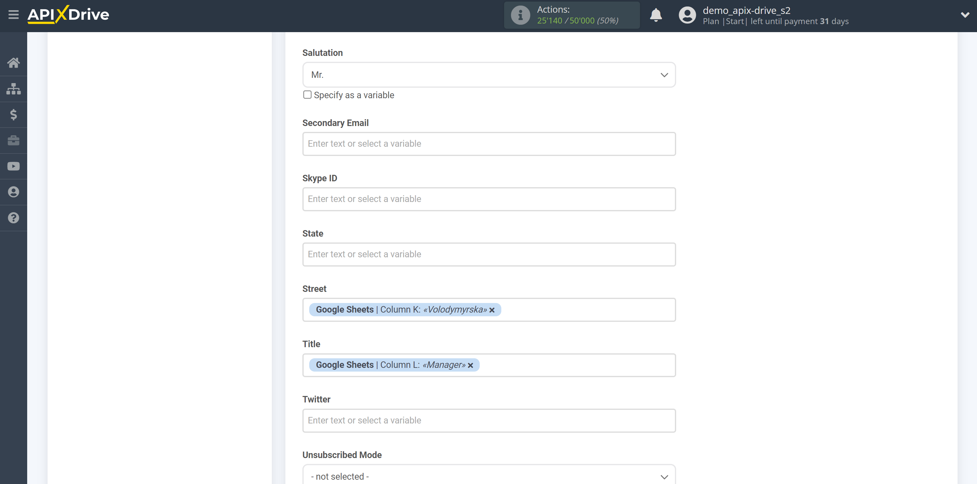 How to Connect Zoho CRM as Data Destination | Assigning Fields 