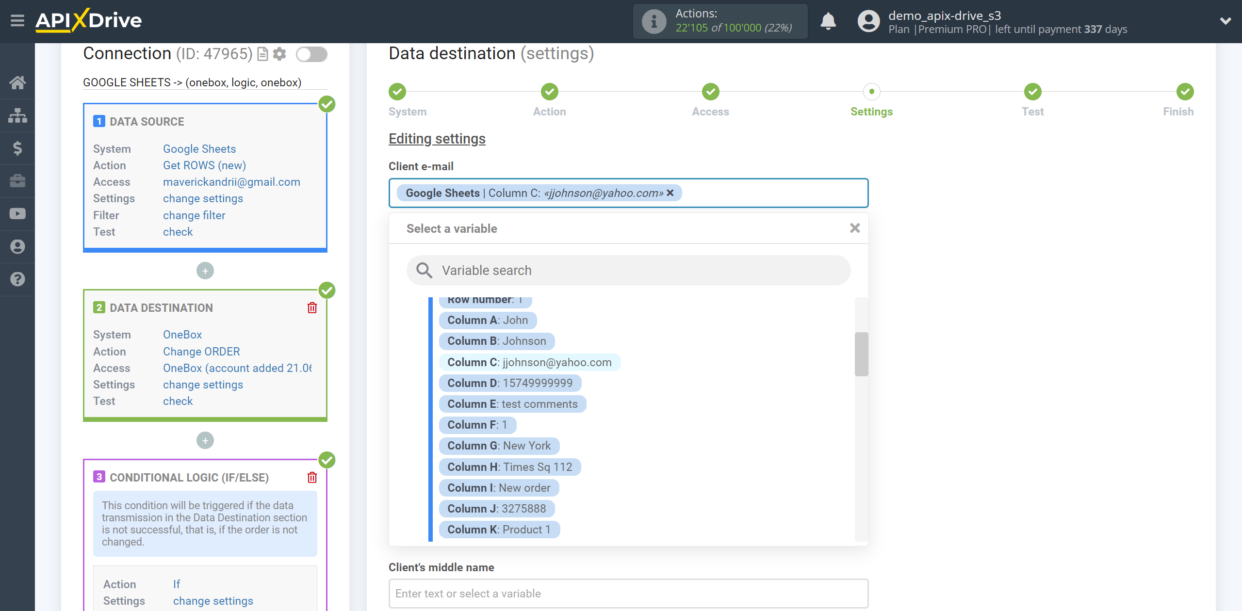 How to setup OneBox Change Order / Create Order | Assigning Fields