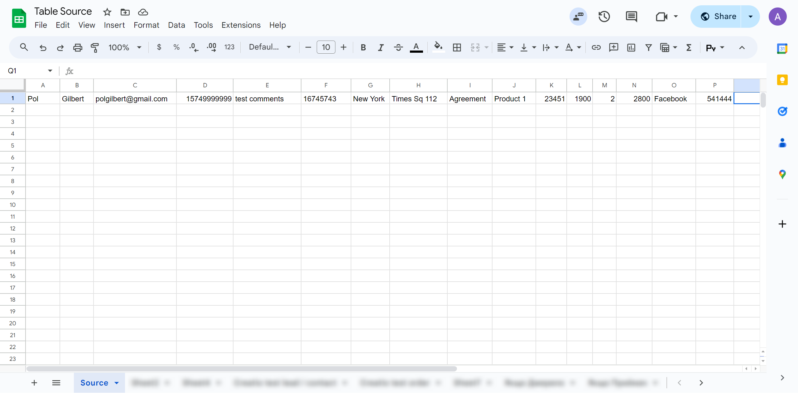 How to setup KeepinCRM Update Agreement / Create Agreement | Test data in Google Sheets