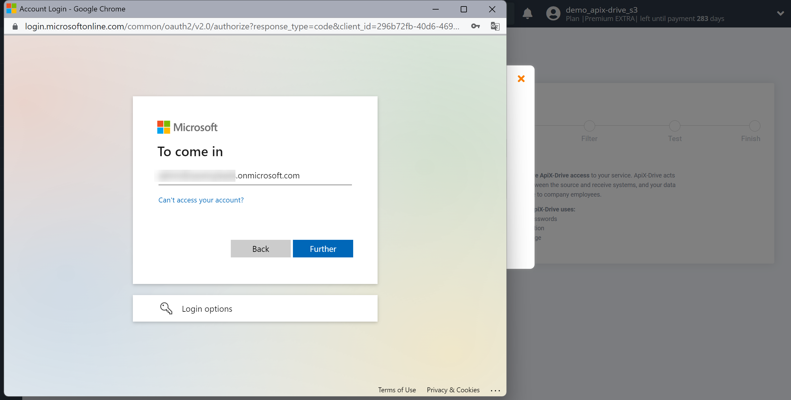 How to Connect Microsoft Dynamics 365 as Data Source | Connecting account