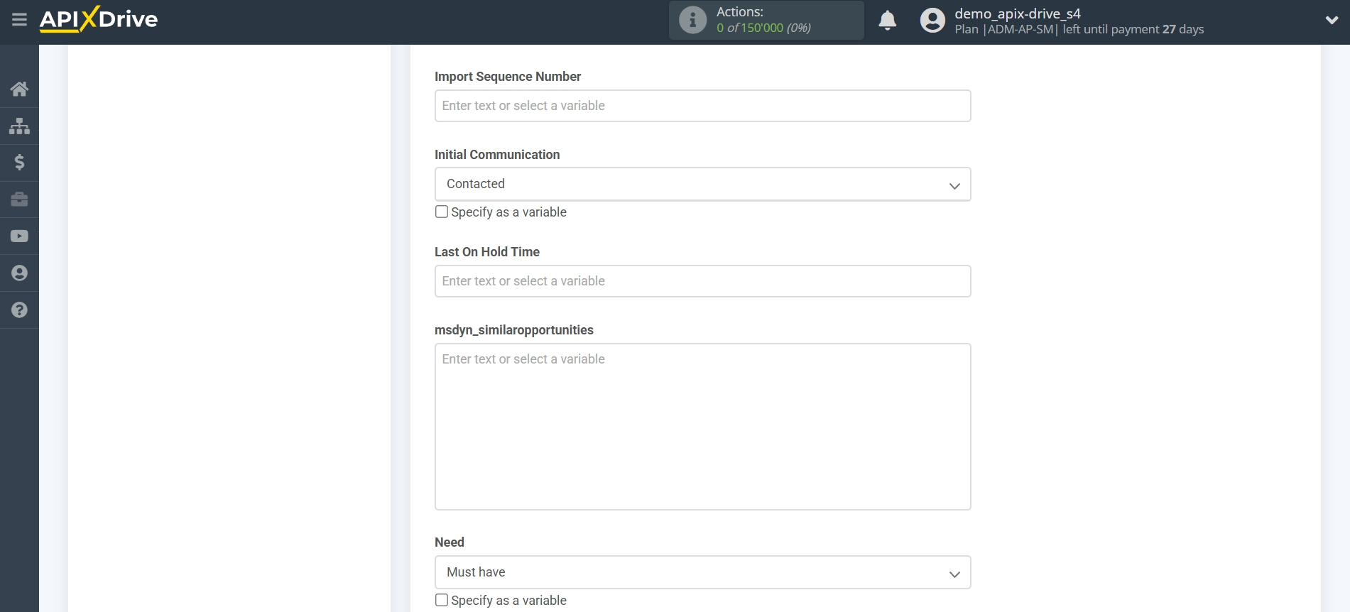 How to setup Microsoft Dynamics 365 Update Opportunity / Create Opportunity | Assigning Fields How to setup Microsoft Dynamics 365 Update Opportunity / Create Opportunity | Assigning Fields