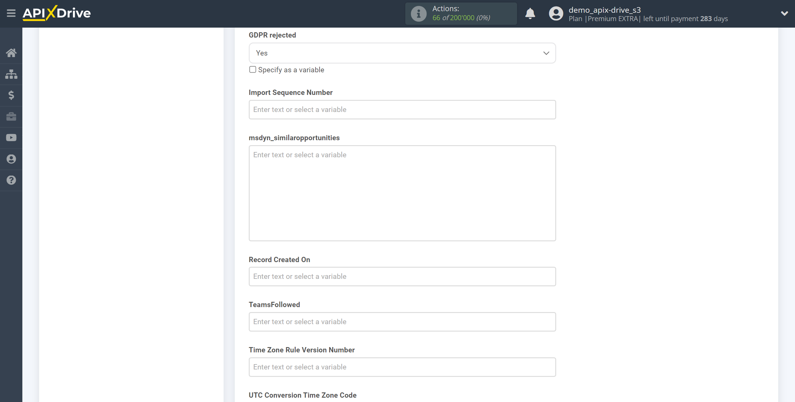 How to Connect Microsoft Dynamics 365 as Data Destination | Assigning Fields