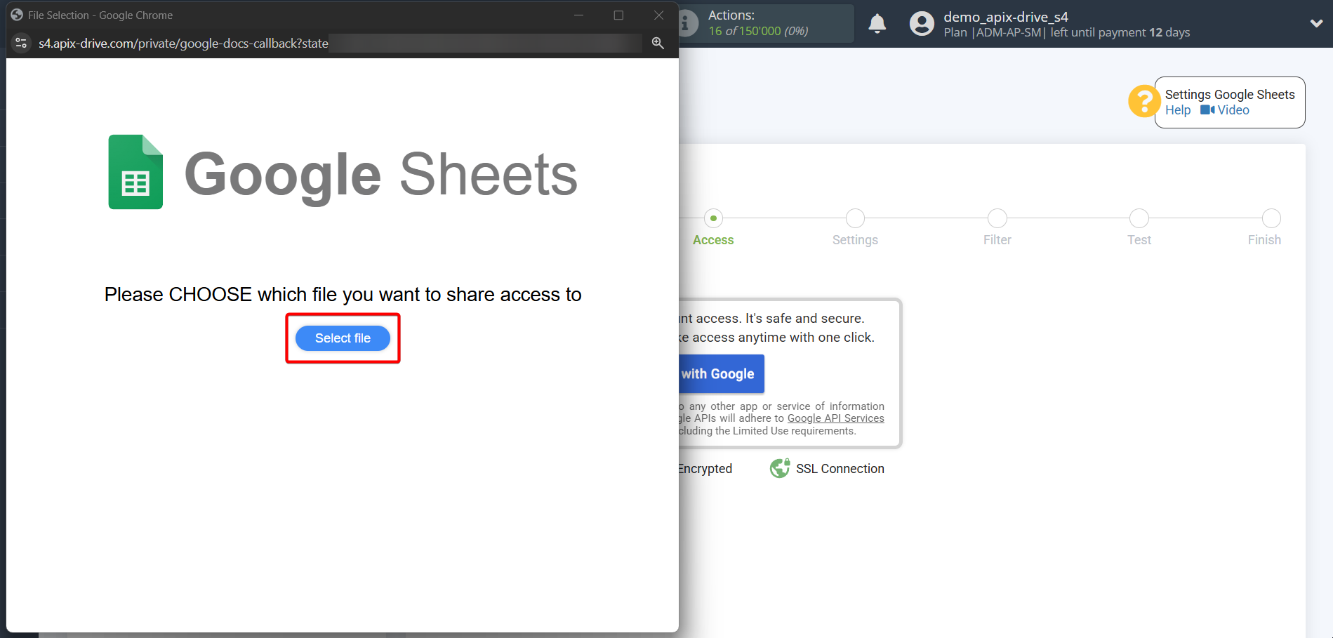 Setting up Gemini in Google Sheets | Connecting account