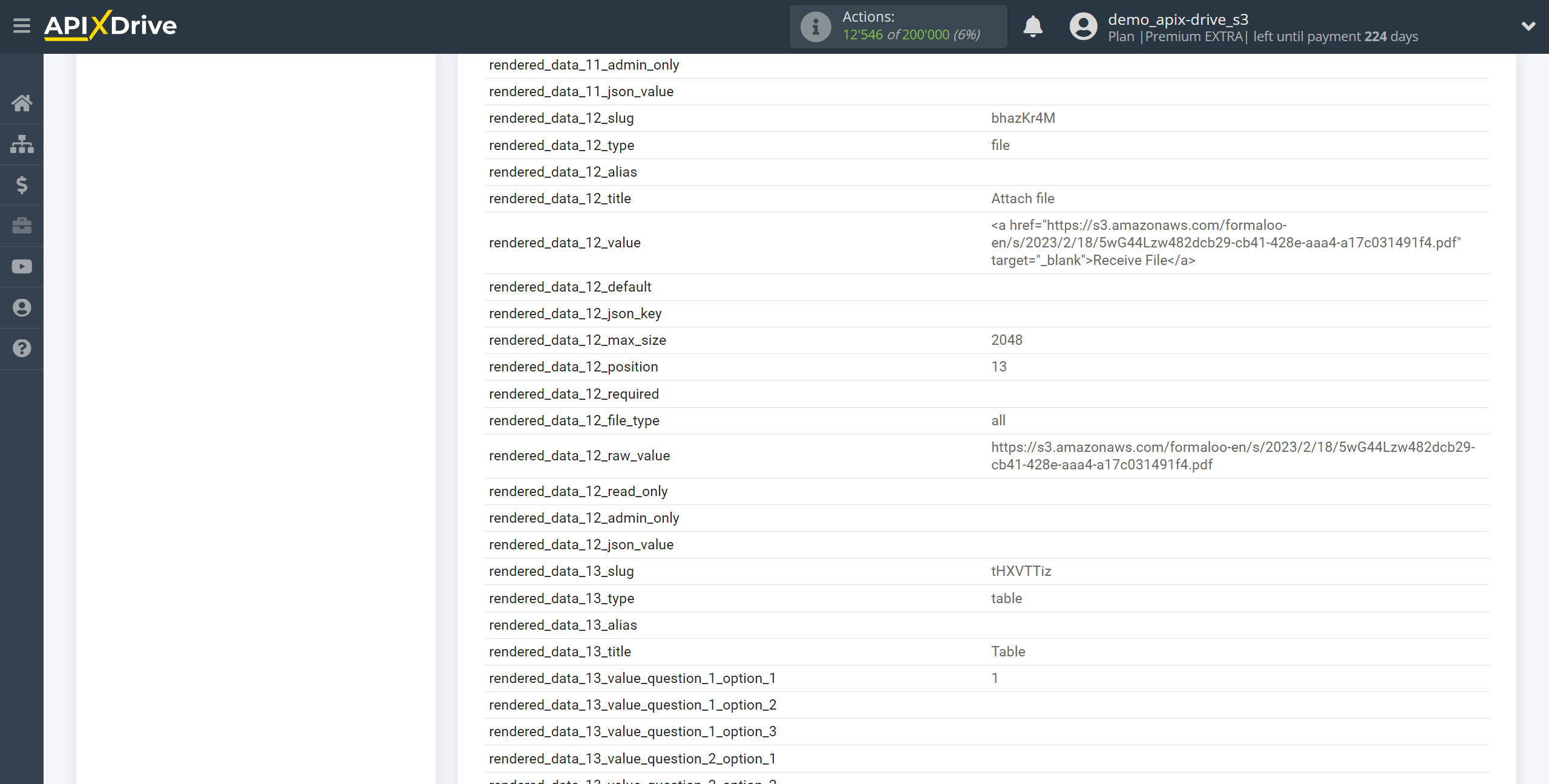 How to Connect Formaloo as Data Source | Test data