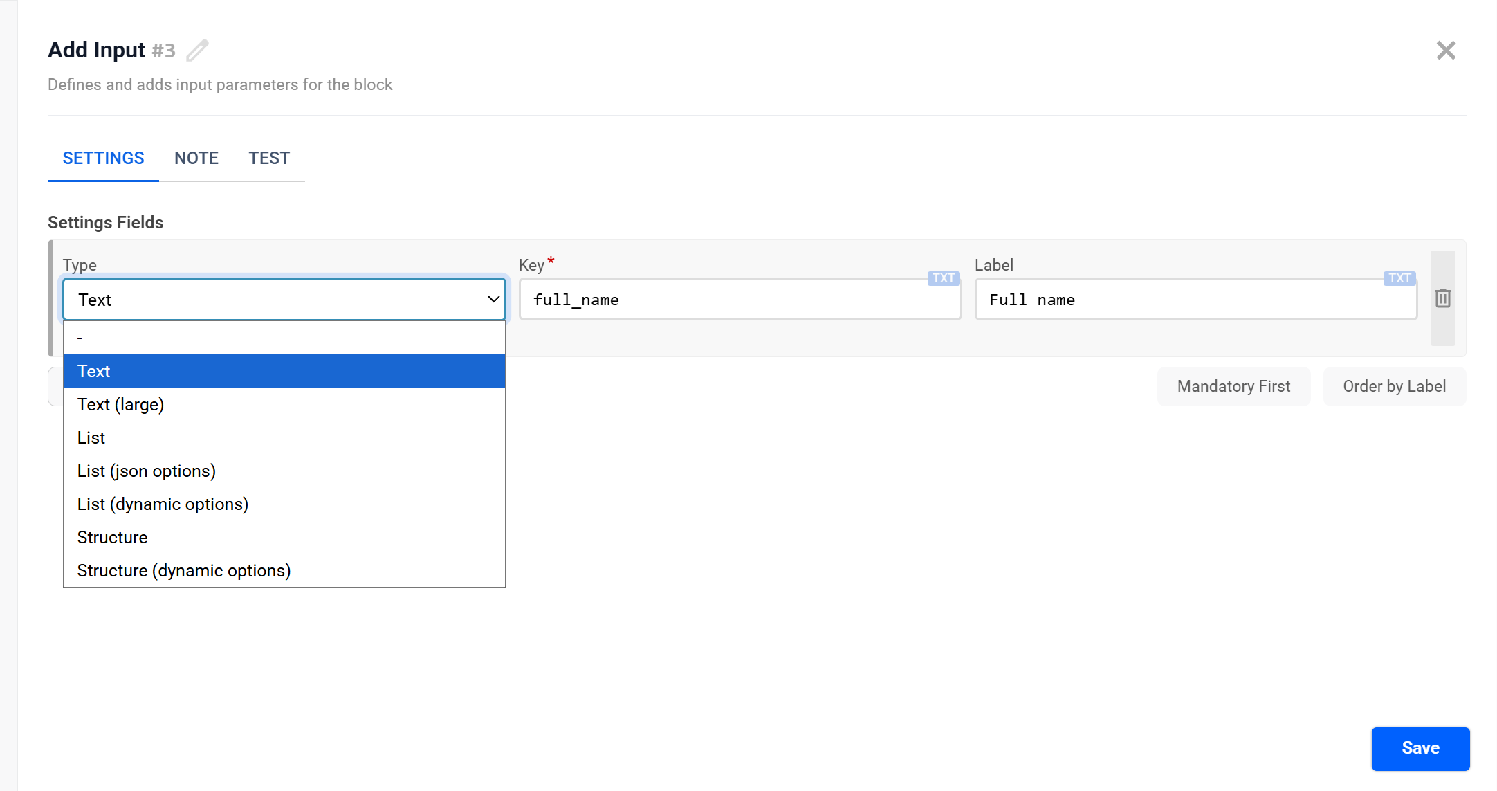 Add Input | Типи полів&nbsp;