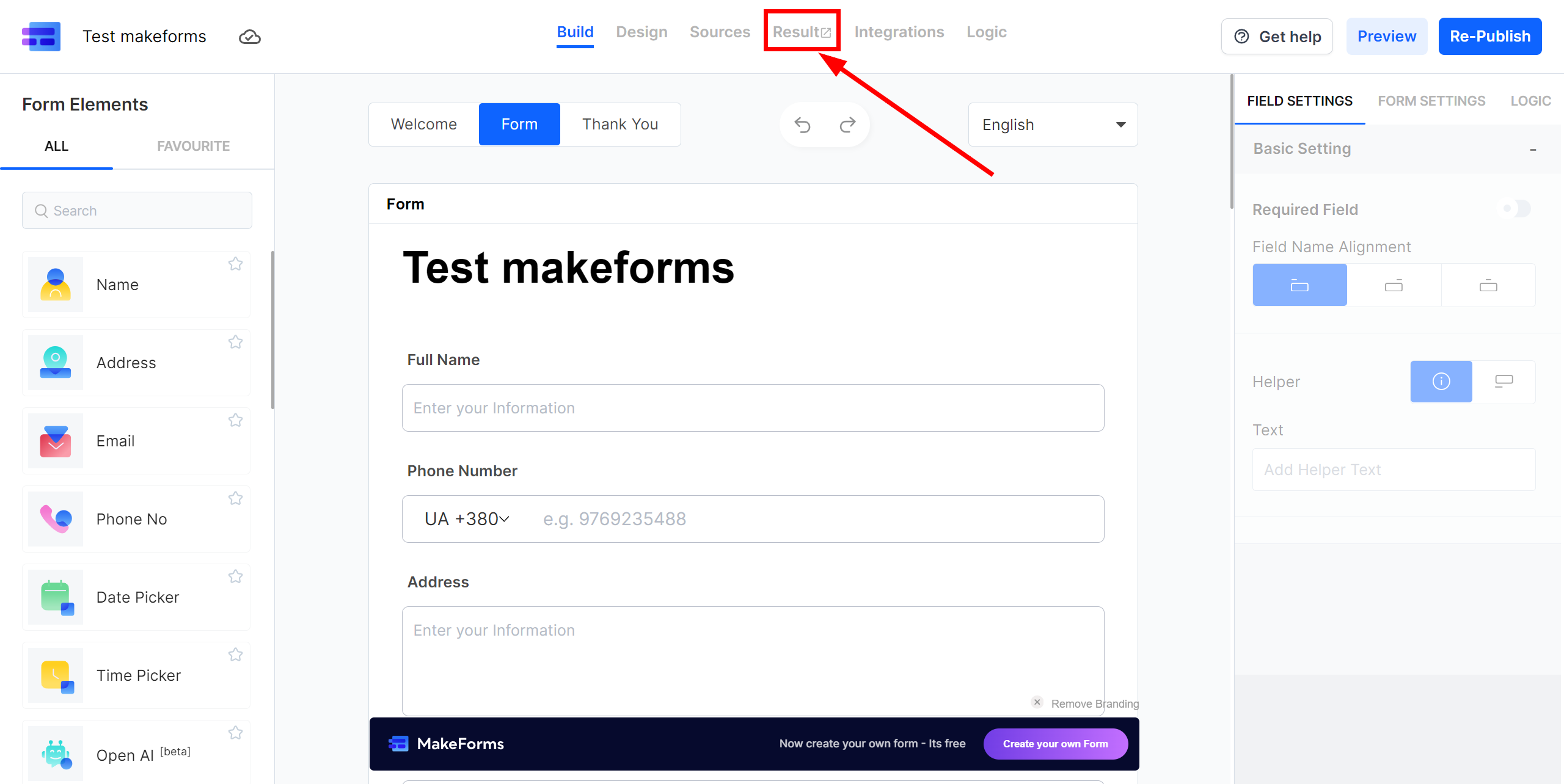 How to Connect MakeForms as Data Source | Generating test data from a form