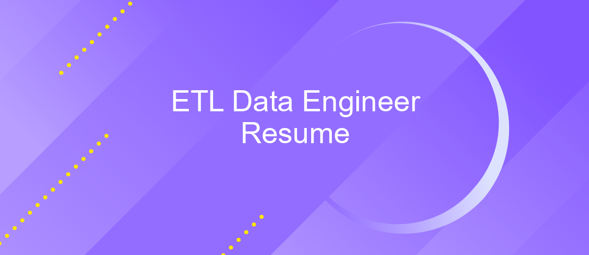 ETL Data Engineer Resume