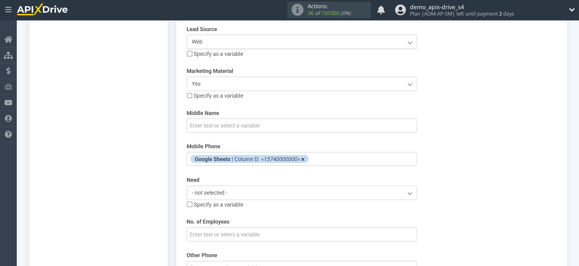 How to setup Microsoft Dynamics 365 Update Lead / Create Lead | Assigning Fields How to setup Microsoft Dynamics 365 Update Lead / Create Lead | Assigning Fields