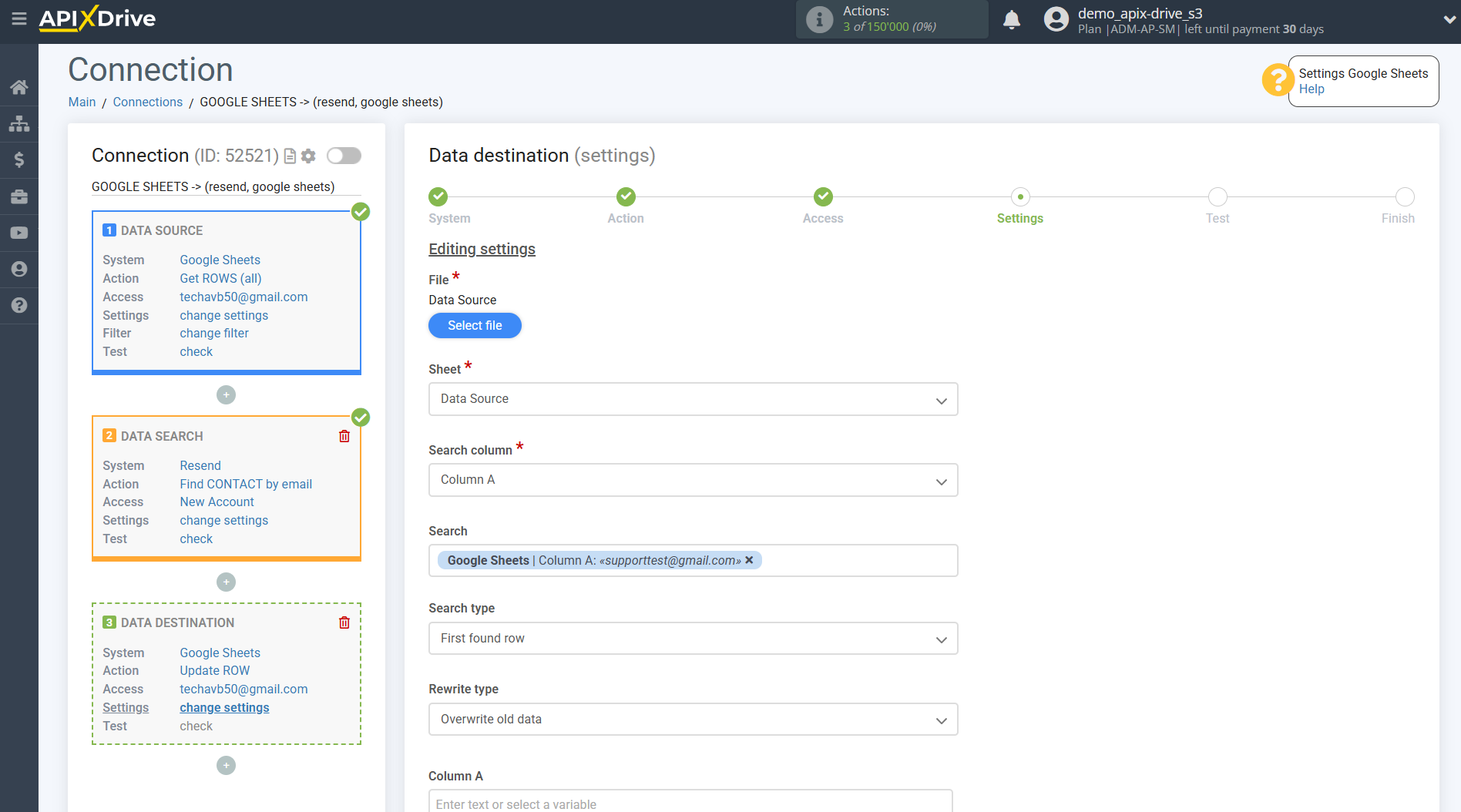 Setting up Resend Contact Search in Google Sheets | Assigning fields Setting up Resend Contact Search in Google Sheets | Assigning fields
