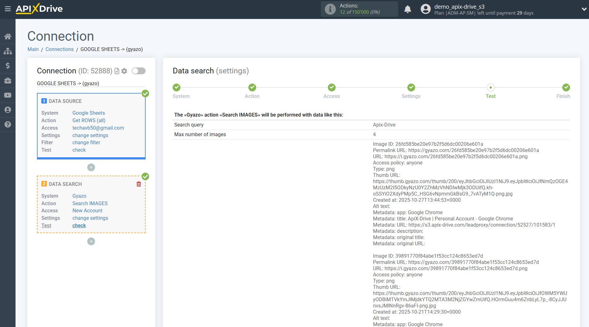 Setting up Gyazo IMAGES Search in Google Sheets | Test data Setting up Gyazo IMAGES Search in Google Sheets | Test data