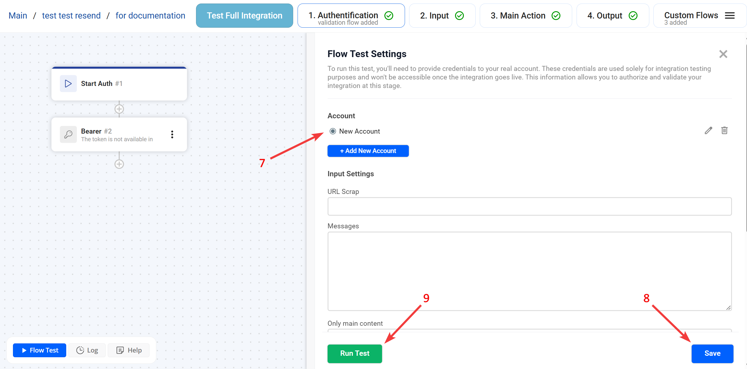 Bearer | Вибір акаунту та ініціалізація запуску Bearer | Вибір акаунту та ініціалізація запуску