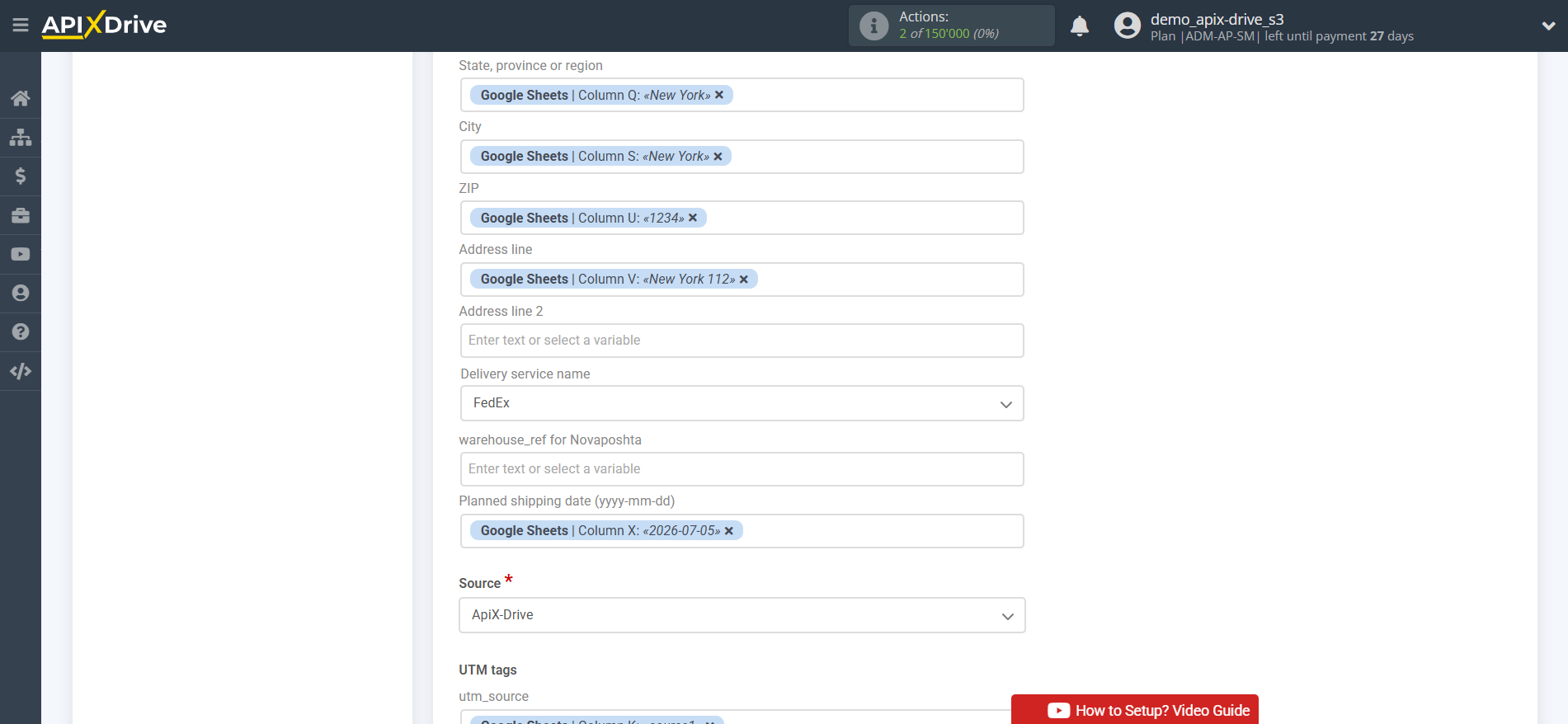 How to Connect KeyCRM as Data Destination | Assigning Fields