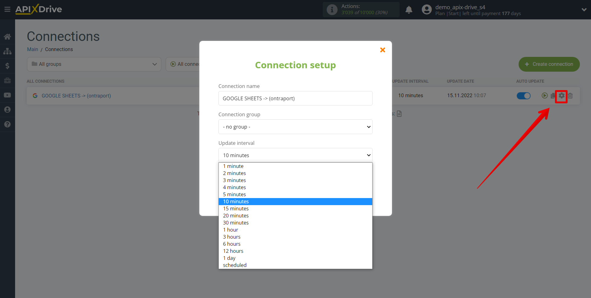 How to Connect Ontraport as Data Destination | Update interval