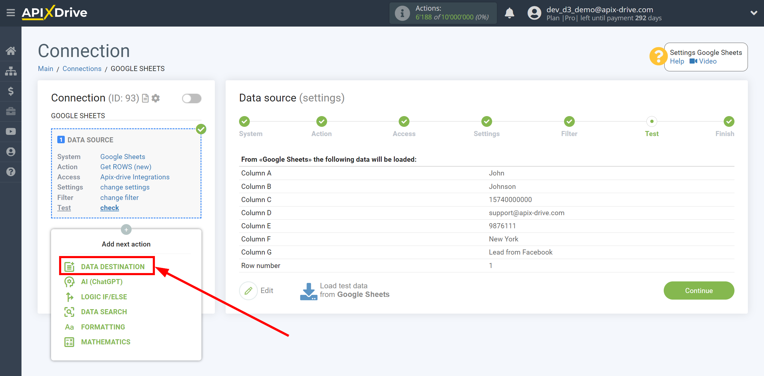 How to setup Logic If/Else | Start setting up Data Destination