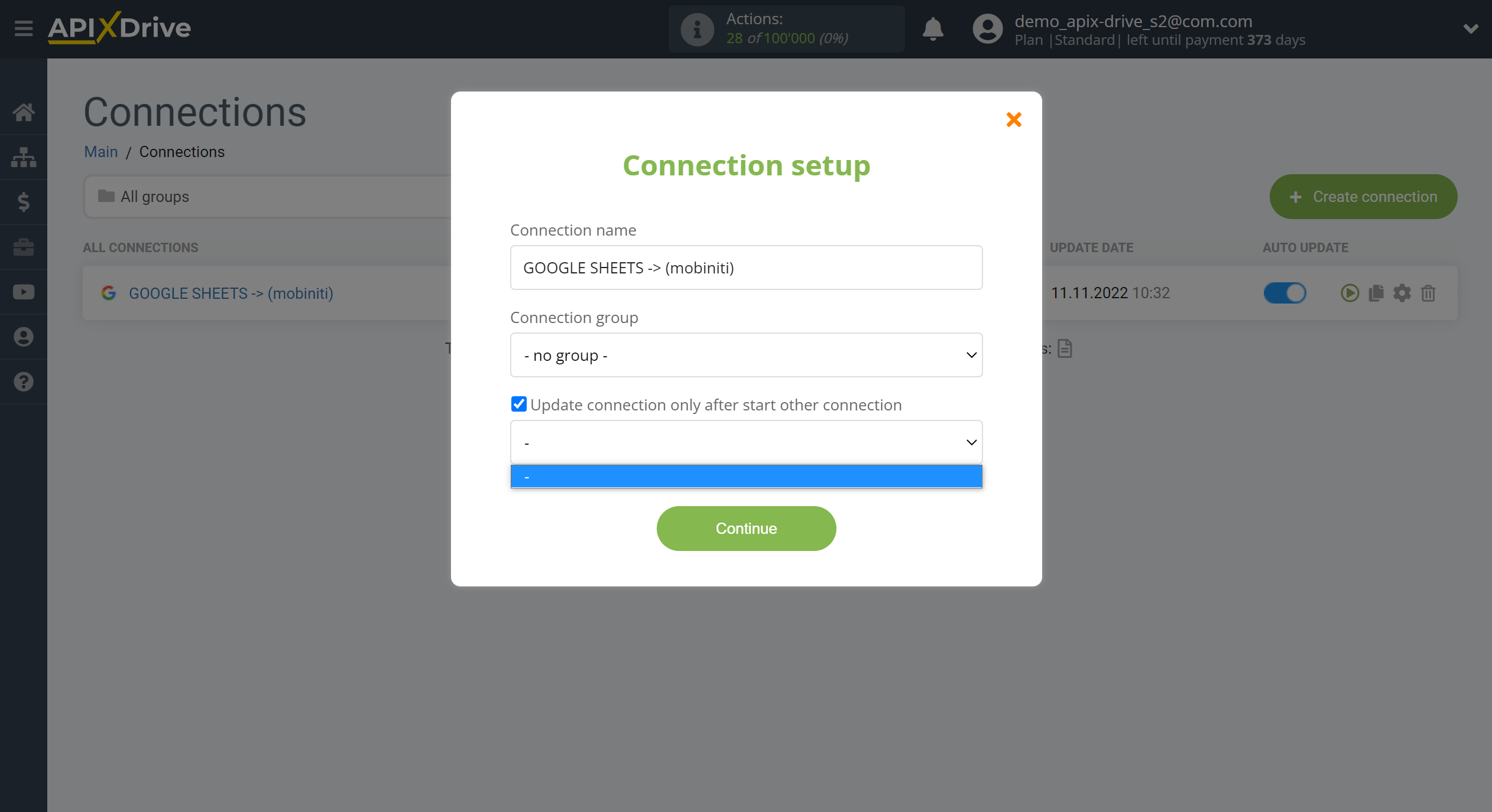 How to Connect Mobiniti  as Data Destination | Update priority