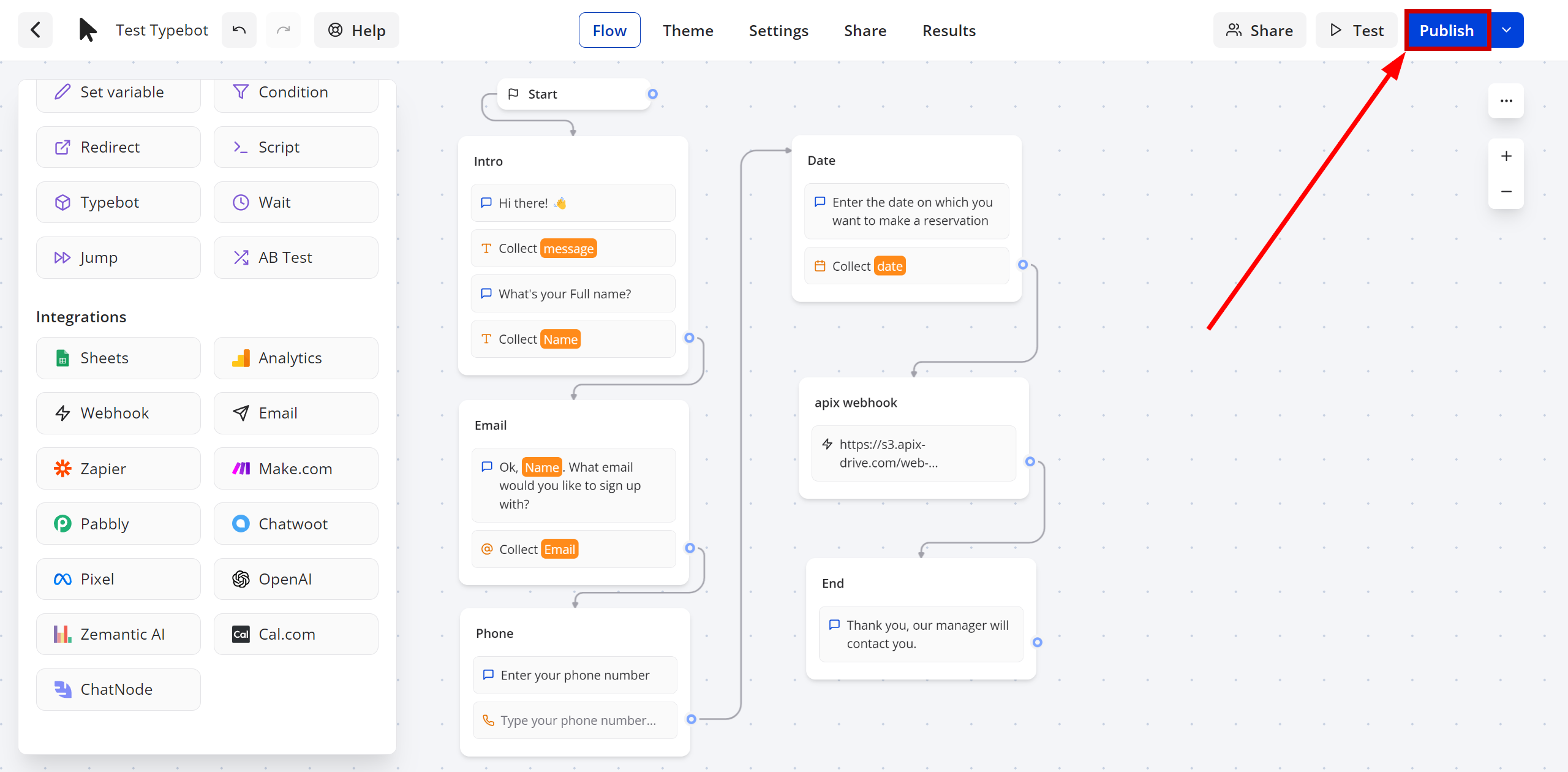 How to Connect Typebot as Data Source | Saving Webhook Settings