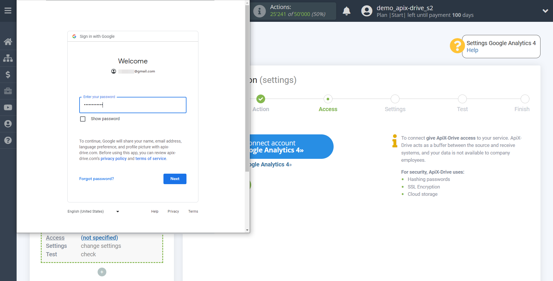 How to Connect Google Analytics 4 as Data Destination | Account connection